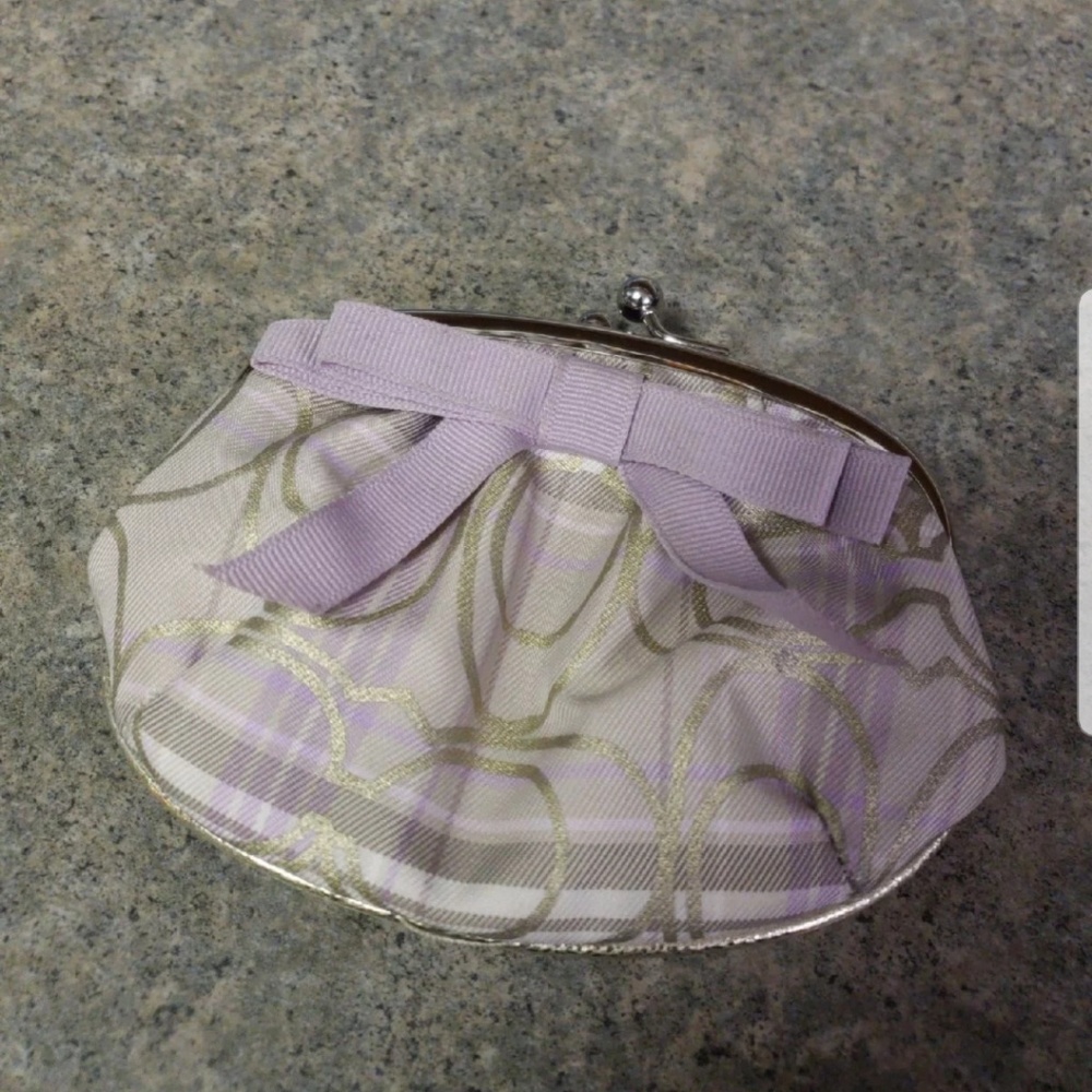 Coach Plaid Coin Purse